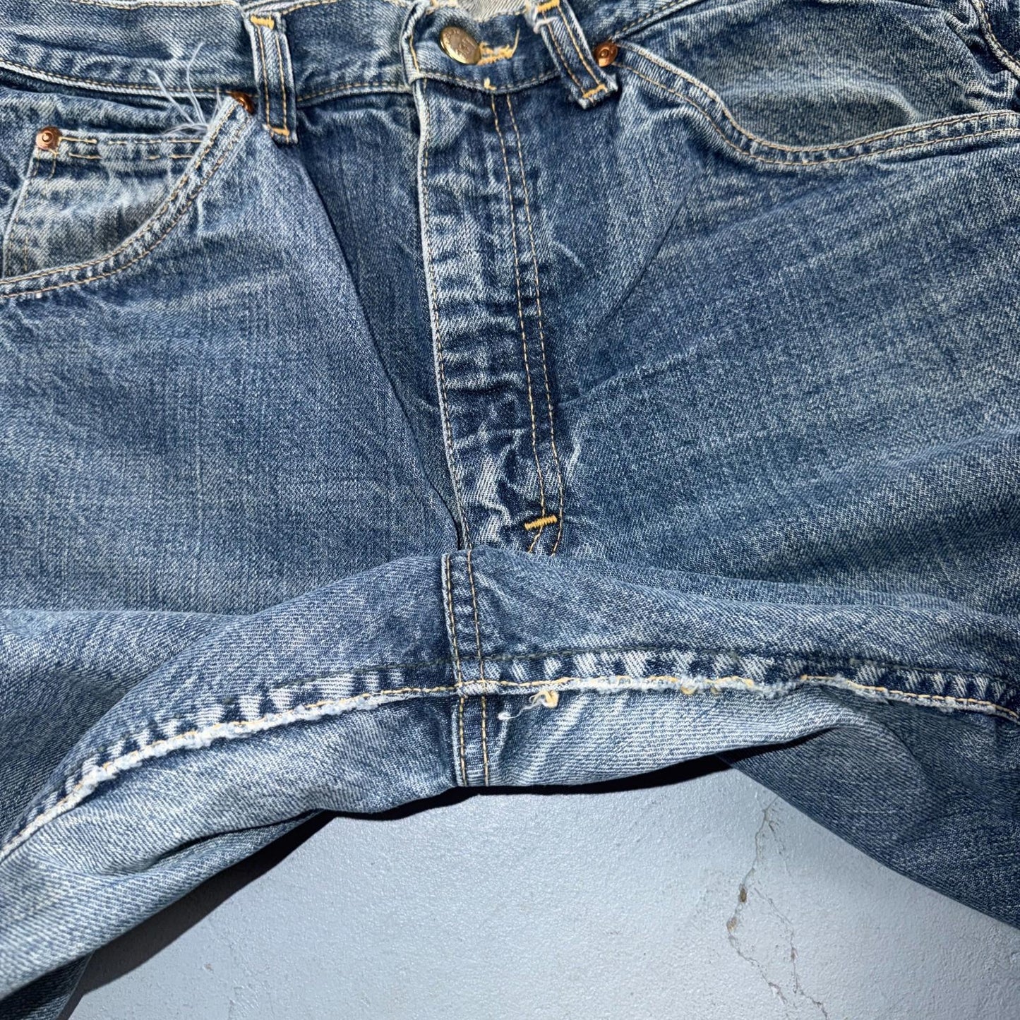 Vintage 60s Lee Riders Sanforized Denim Blue Jeans USA Talon Mens 32x31 70s