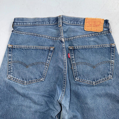 Levis 501 Vintage 80s Redline Selvedge USA XX Jeans Light Wash 35x32 Act 32x28