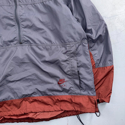 Nike ACG Half-Zip Anorak Jacket Mens M Gray Windbreaker Hiking Outdoor VTG 90s