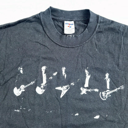 Duran Duran 2005 USA Tour Black VTG T Shirt Y2K Music Band Promo Concert Dance