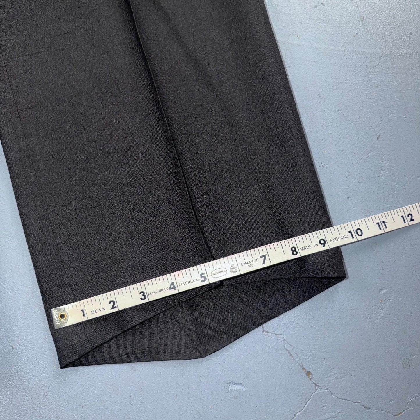 VTG 2Pc ABLA Italy Double Breasted Jacket 42 Silk Black Tux Lapel Fits Tuexedo