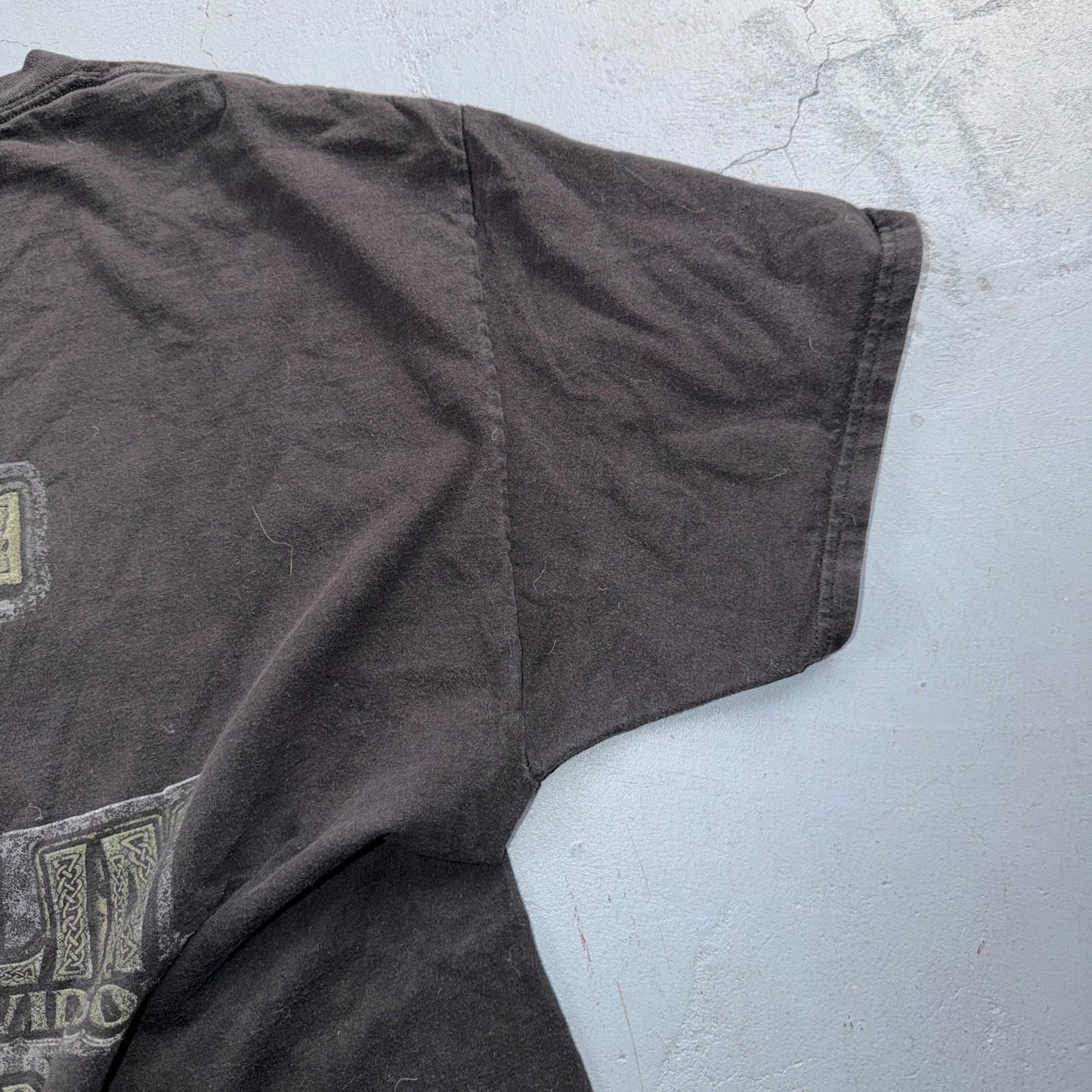 Harley Davidson Dublin Ireland Vintage T Shirt Y2K Black Promo Cross Motorcycle