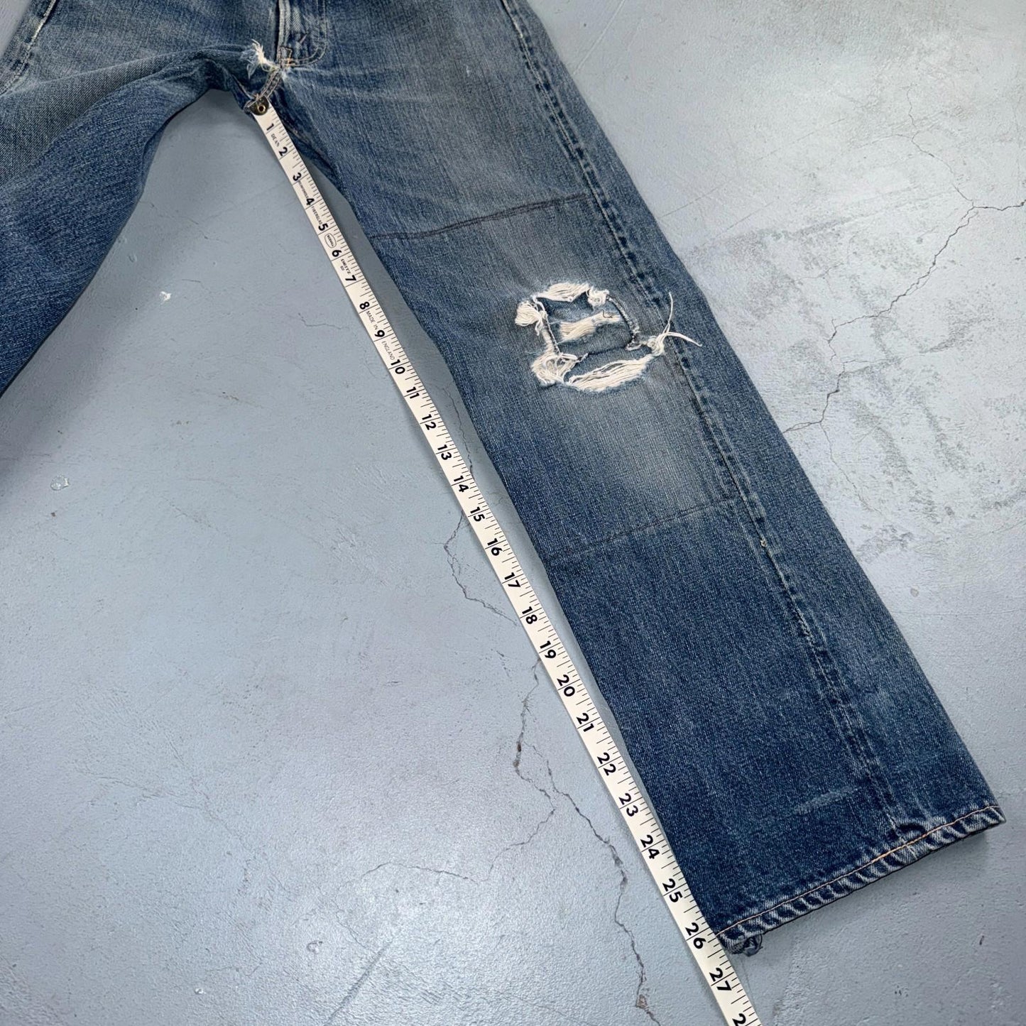 Levis Big E Vintage 50s Redline Hidden Rivets USA 1950s Jeans 503 501 Kids 24x26