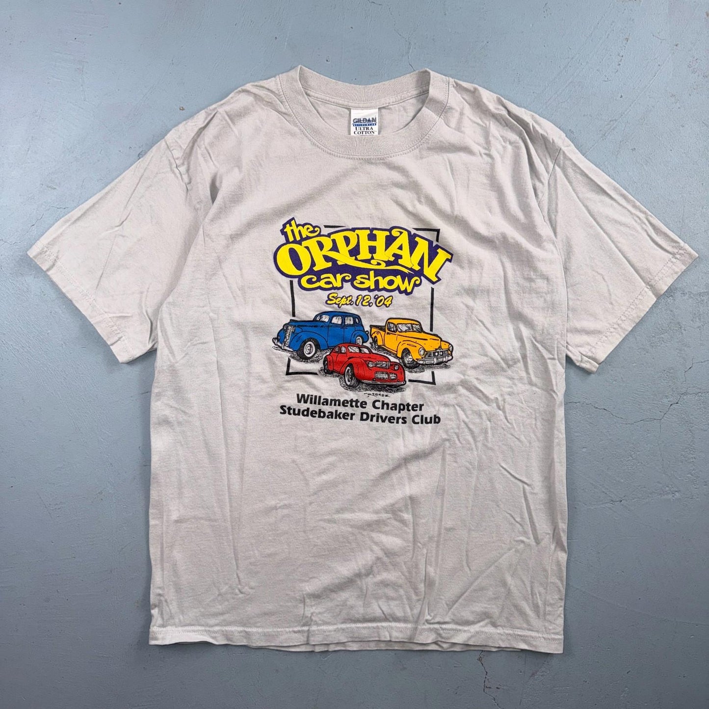 Orphan Show 2004 Y2K Cars VTG T Shirt Drivers Club Hot Rod Cool Graphic
