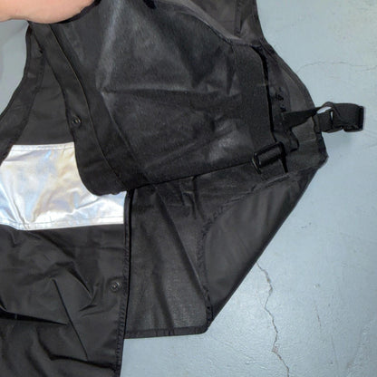 Harley Davidson Men's Black Nylon Hydration Adjustable Vest Jacket 3M Safety