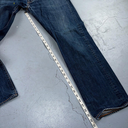 Levis 501 Y2K XX Straight Leg Jeans Blue VTG Med Wash 36x32 Act 35x30