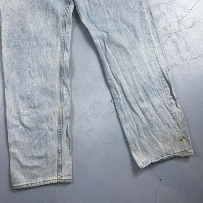 Levis 501 Vintage 90s USA XX Straight Leg Jeans Blue Light Wash 40x32 Act 38x31
