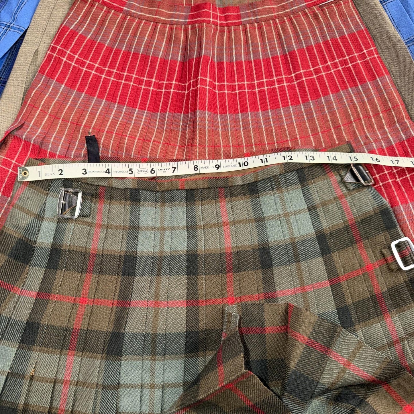 Womens Lot Of 4 Vintage Skirts Plaid Preppy School Pleated Wool Tartan Pendleton