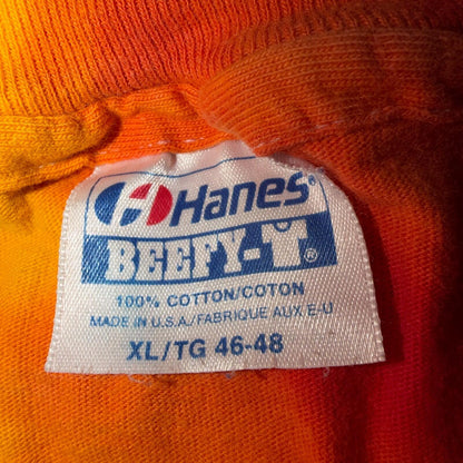Hanes Beefy XL Tie Dye VTG T Shirt 1980s 80s Single Stitch Hippie Hipster Boho
