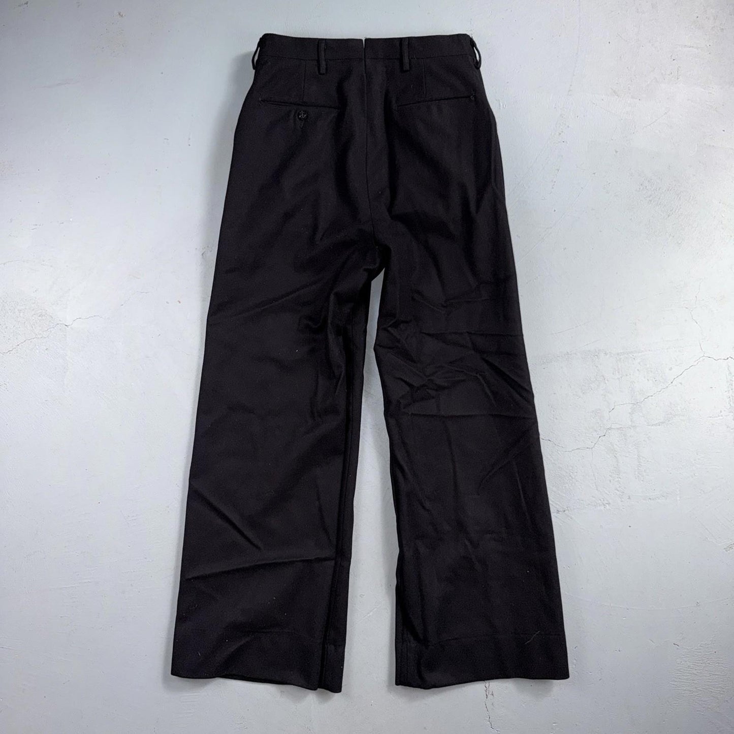 VTG 40s WWII US Naval Clothing Factory Wool Sailor Pants Navy 30L Bell Bottoms