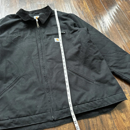 Carhartt Duck Detroit Jacket Men’s Size 3XLT CT103828 Black Hip Hop Rap Work VTG