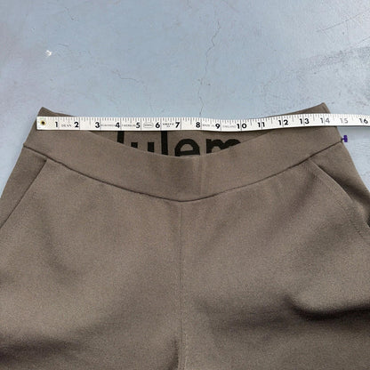 Lululemon Beige Brown Pants Work Pants Women’s Size L Tech Crop Yoga