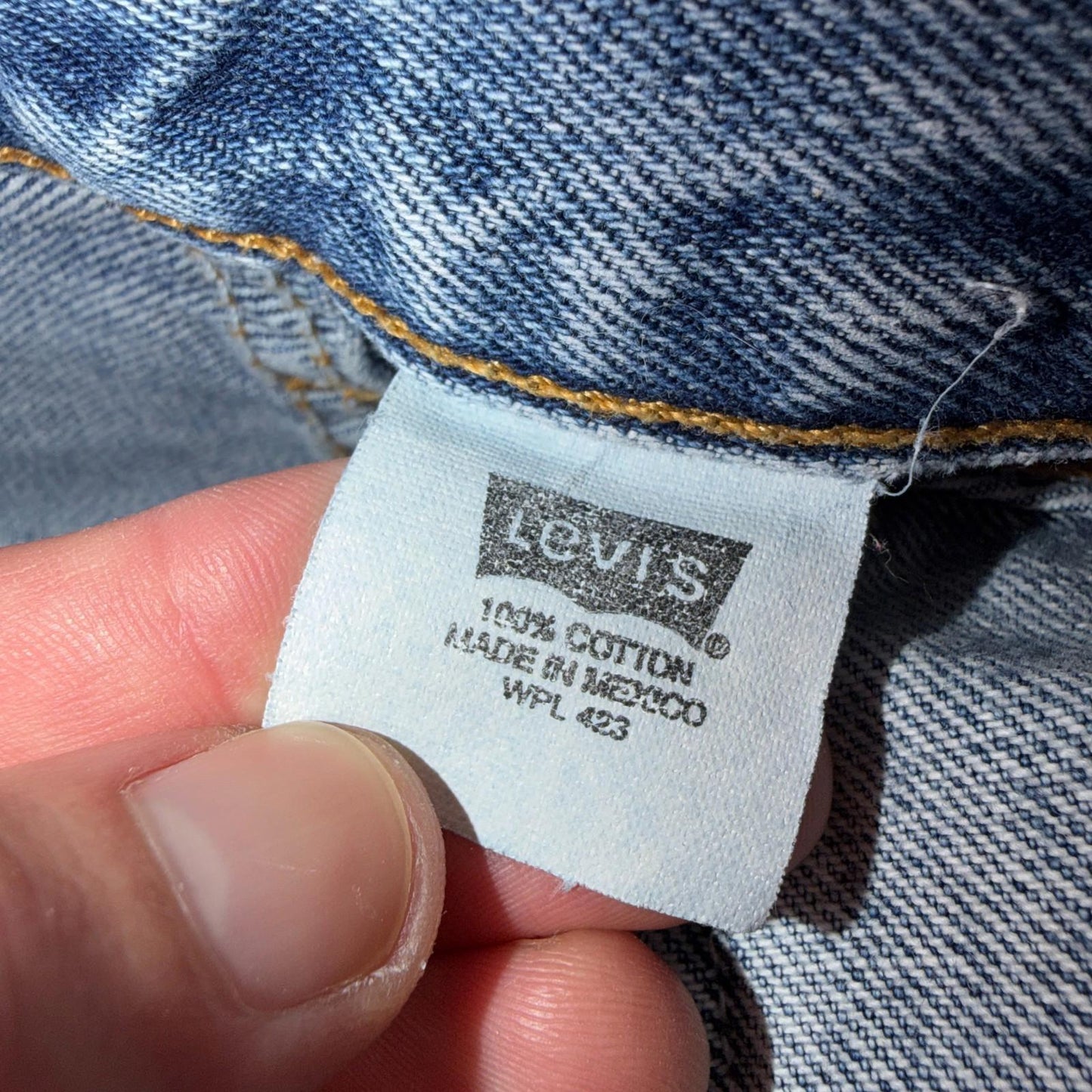 Levis 501 Vintage Y2K 90s XX Straight Leg Jeans Blue Light Wash 34x34 Act 31x32