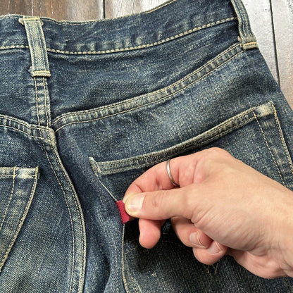 Vintage LEVIS 501XX Jeans Big E 1940s Denim Redline Selvedge 28x32 USA 1947 40s