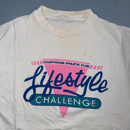 Courthouse Athletic Life Style VTG Single Stitch T Shirt 90s PDX Gym Portland