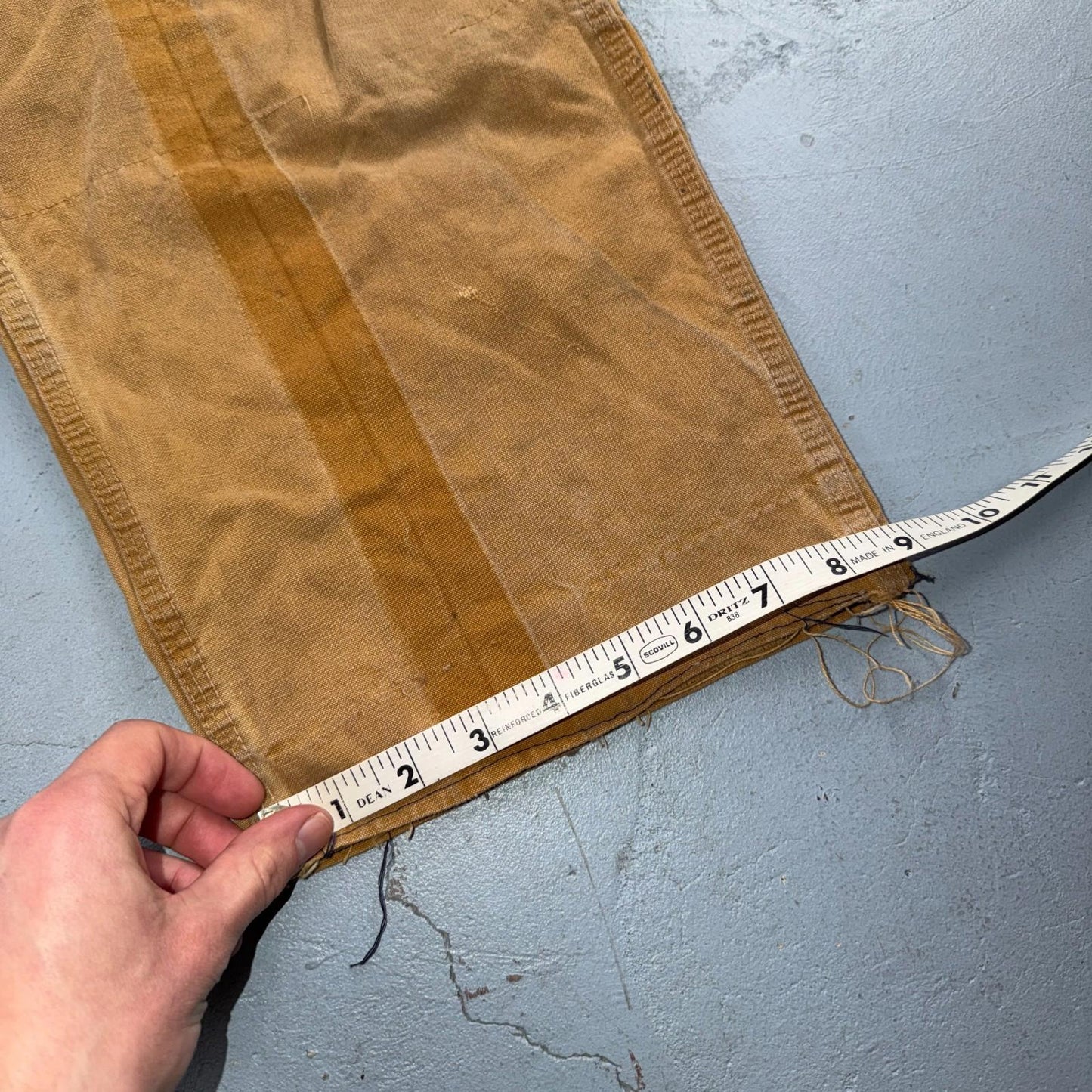 Vintage 50s 60s Zipper Pants Mens 32x24 Khaki Casual Creased Outdoor Rockabilly