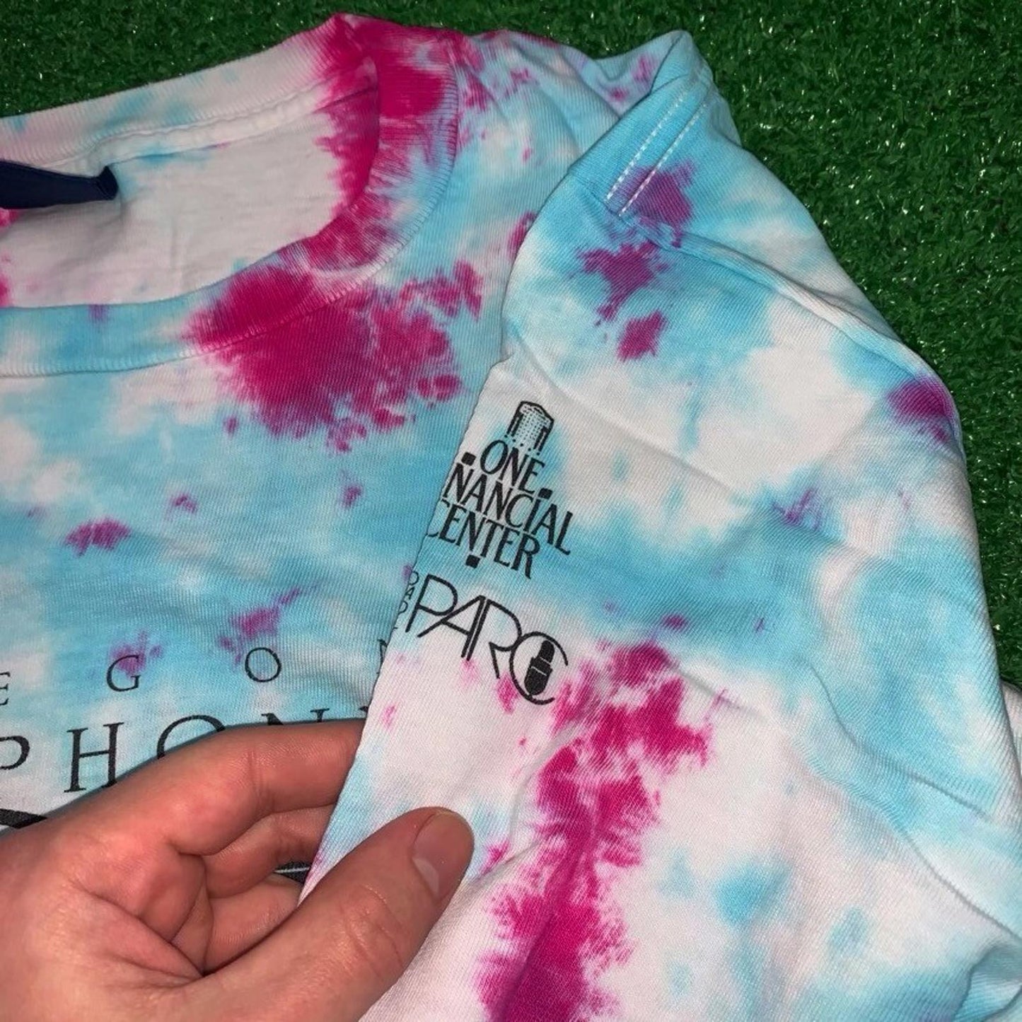 Nike Vintage T Shirt USA Rare Custom Tie Dye Piano Music Marathon Frank Ocean