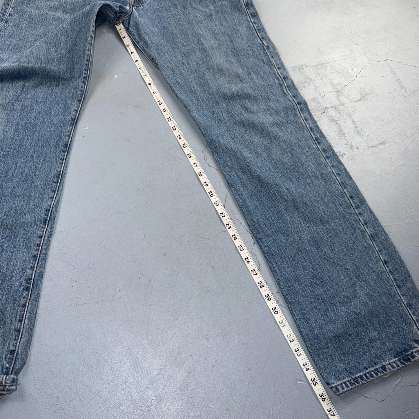 Levis 501 Vintage Y2K XX Straight Leg Jeans Blue Light Wash 38x36 Act 38x36