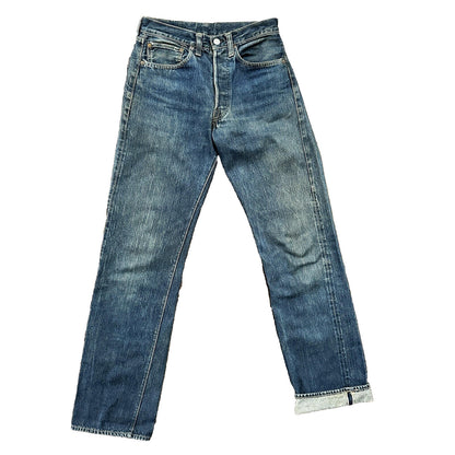 Vintage LEVIS 501XX Jeans Big E 1940s Denim Redline Selvedge 28x32 USA 1947 40s