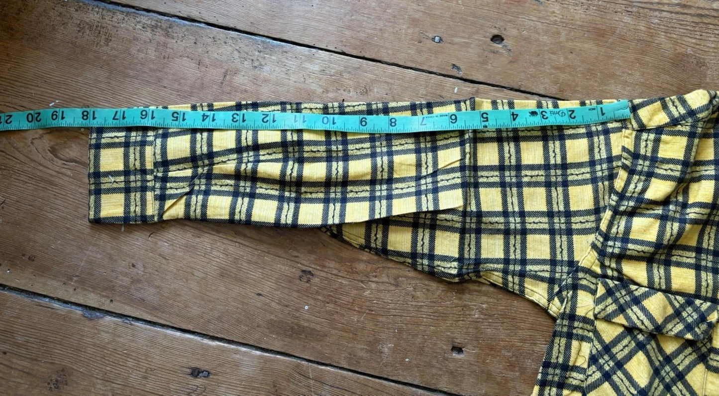 VTG 1950s NOS Plaid Flannel Boys Shirt Lot Newberry Rockabilly Size 10 RARE 50s