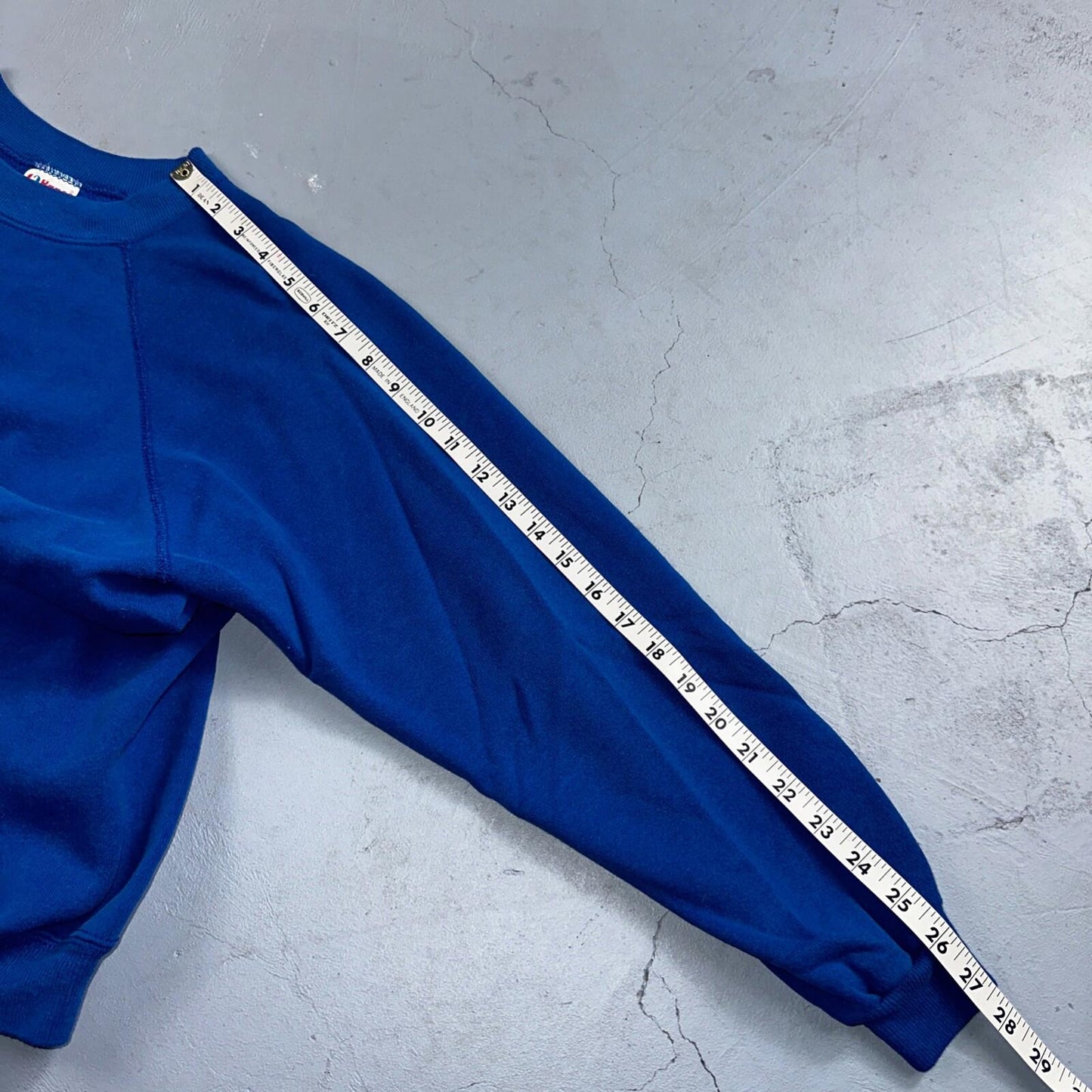 1990s VTG Hanes Sport Blank Sweatshirt XL Blue Made In USA Crewneck Basic
