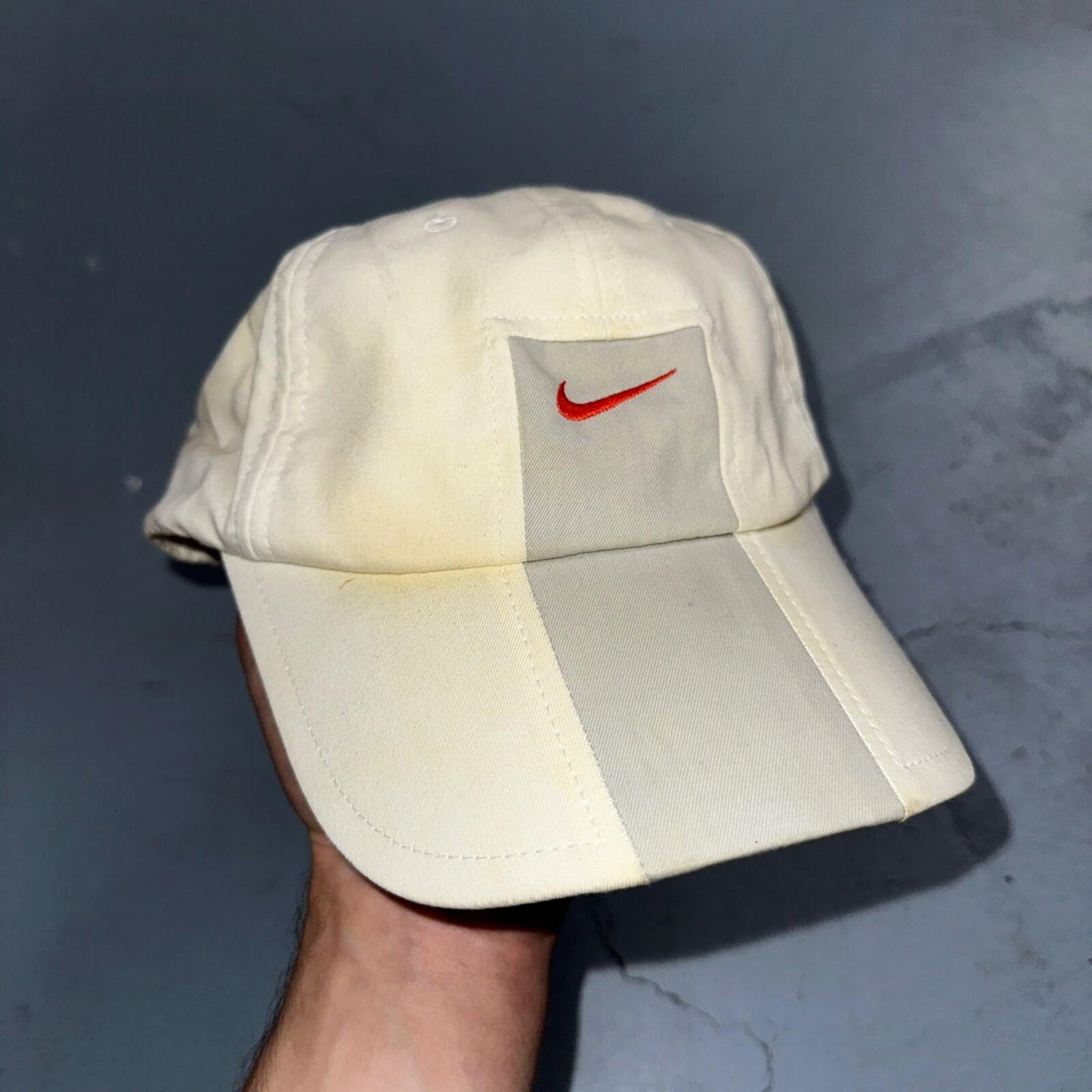 Nike Vintage Hat Cap Strap Back Swoosh Mesh Panel Tailwind Mens 90s Air Max