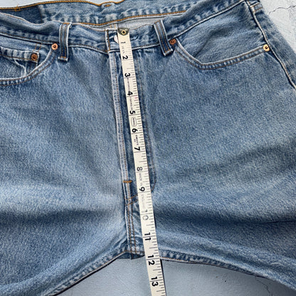 Levis 501 Vintage 90s USA XX Straight Leg Jeans Blue Light Wash 36x32 Act 33x27