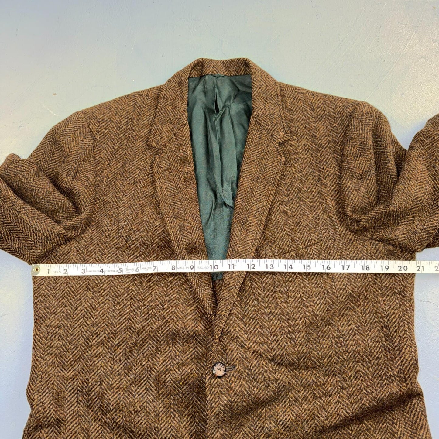1940s VTG Mens Suit Jacket Sport Coat 40 Rockabilly 40s 50s Union Tweed Brown