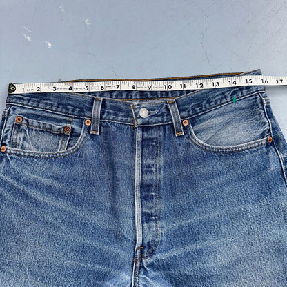 Levis 501 Vintage 90s USA XX Straight Leg Jeans Blue Light Wash 34x36 Act 32x30