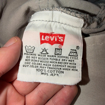 Levis 501 Vintage 90s USA XX Straight Leg Jeans Beige Light Wash 34x32 Act 31x29