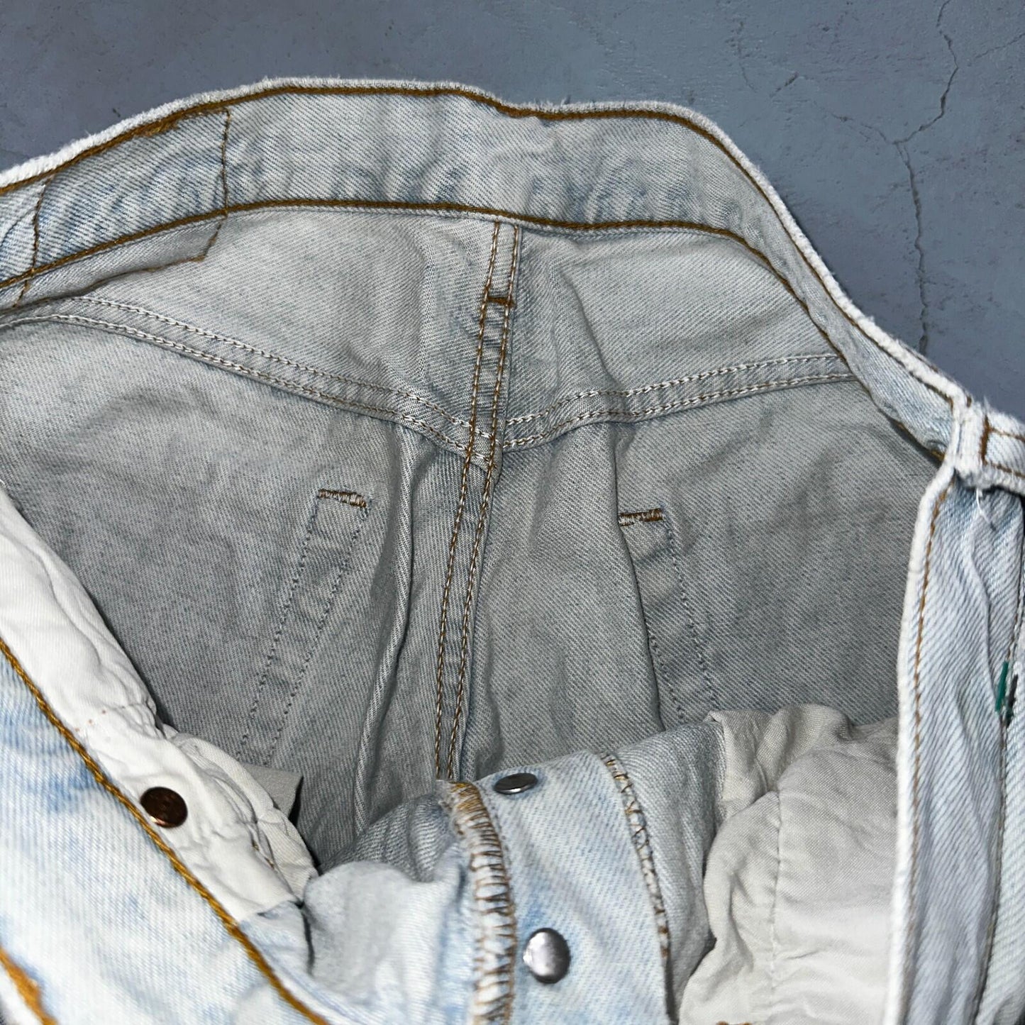 Levis 501 Vintage 90s Mexico Straight Leg Jeans Blue Light Wash 34x30 Act 31x29