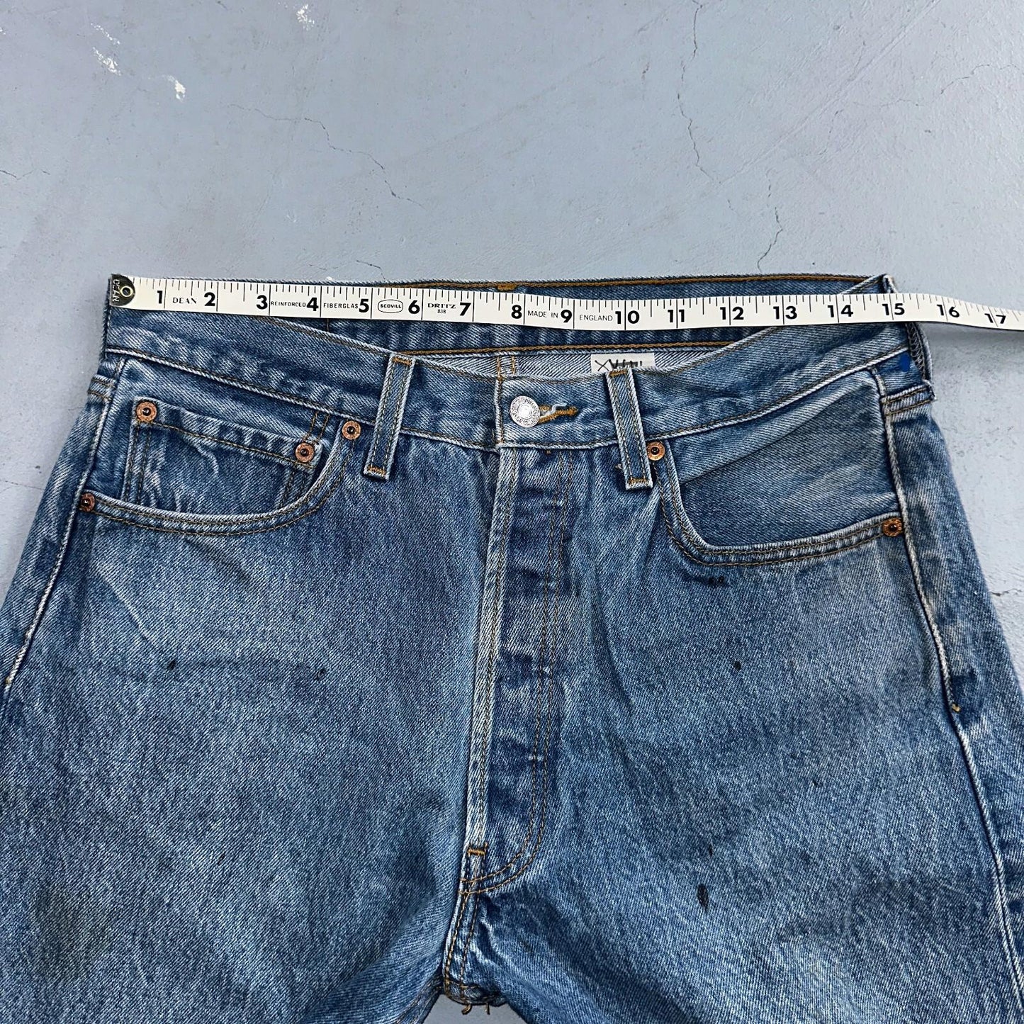 Levis 501 Vintage 90s XX Straight Leg Jeans Y2K Light Wash 33x34 Act 30x30