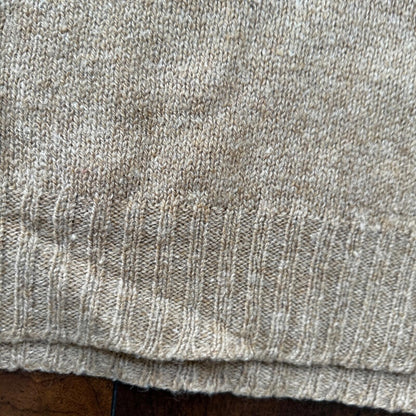 Vintage Jantzen Sweater Men's L Brown Pullover Blank Solid USA Made 90s