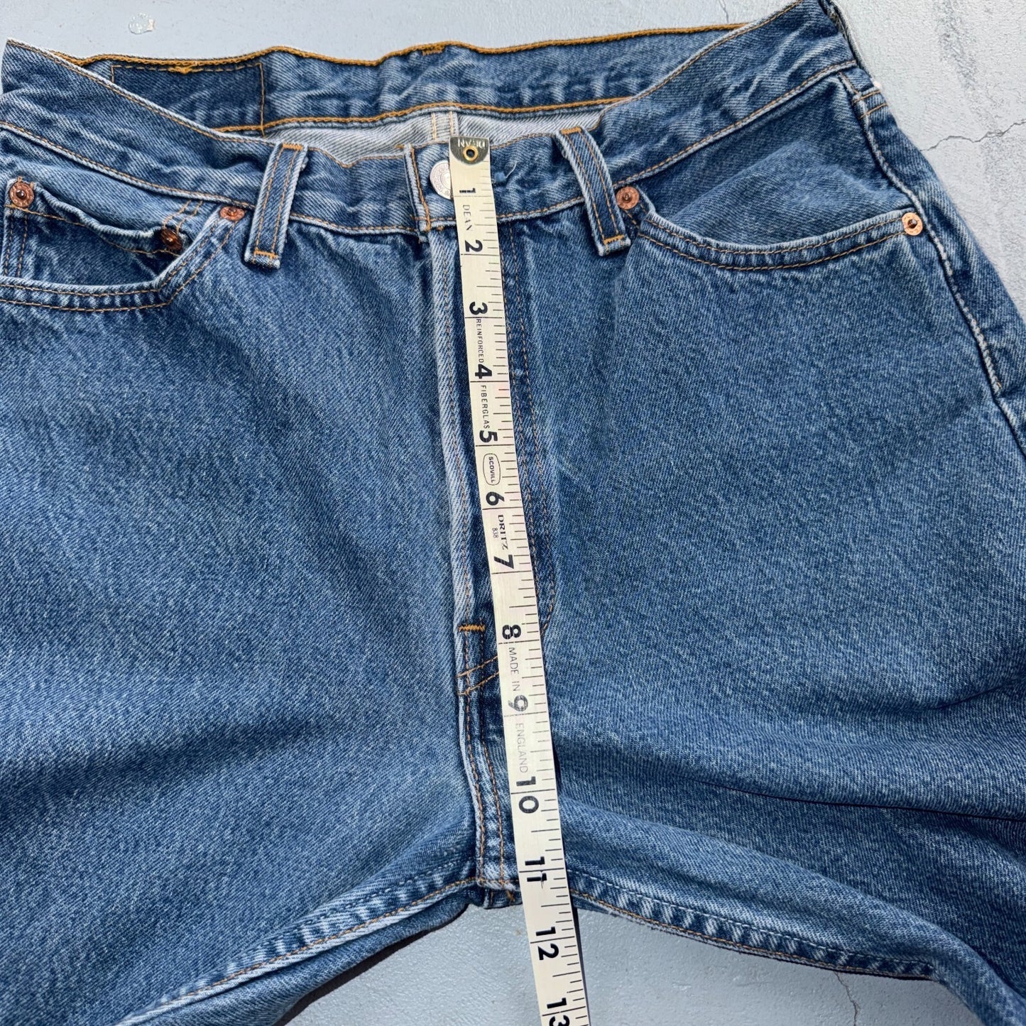 Levis 501 Vintage 90s USA XX Straight Leg Jeans Blue Med Wash 30x32 Act 28x30