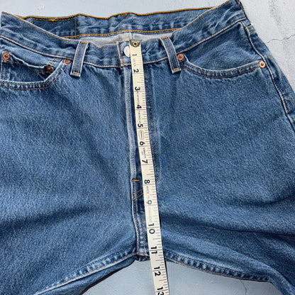 Levis 501 Vintage 90s USA XX Straight Leg Jeans Blue Med Wash 30x32 Act 28x30