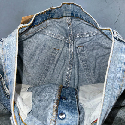 Levis 501 Vintage Y2K Hungary Straight Leg Jeans 33x34 90s Light Wash Act 31x32