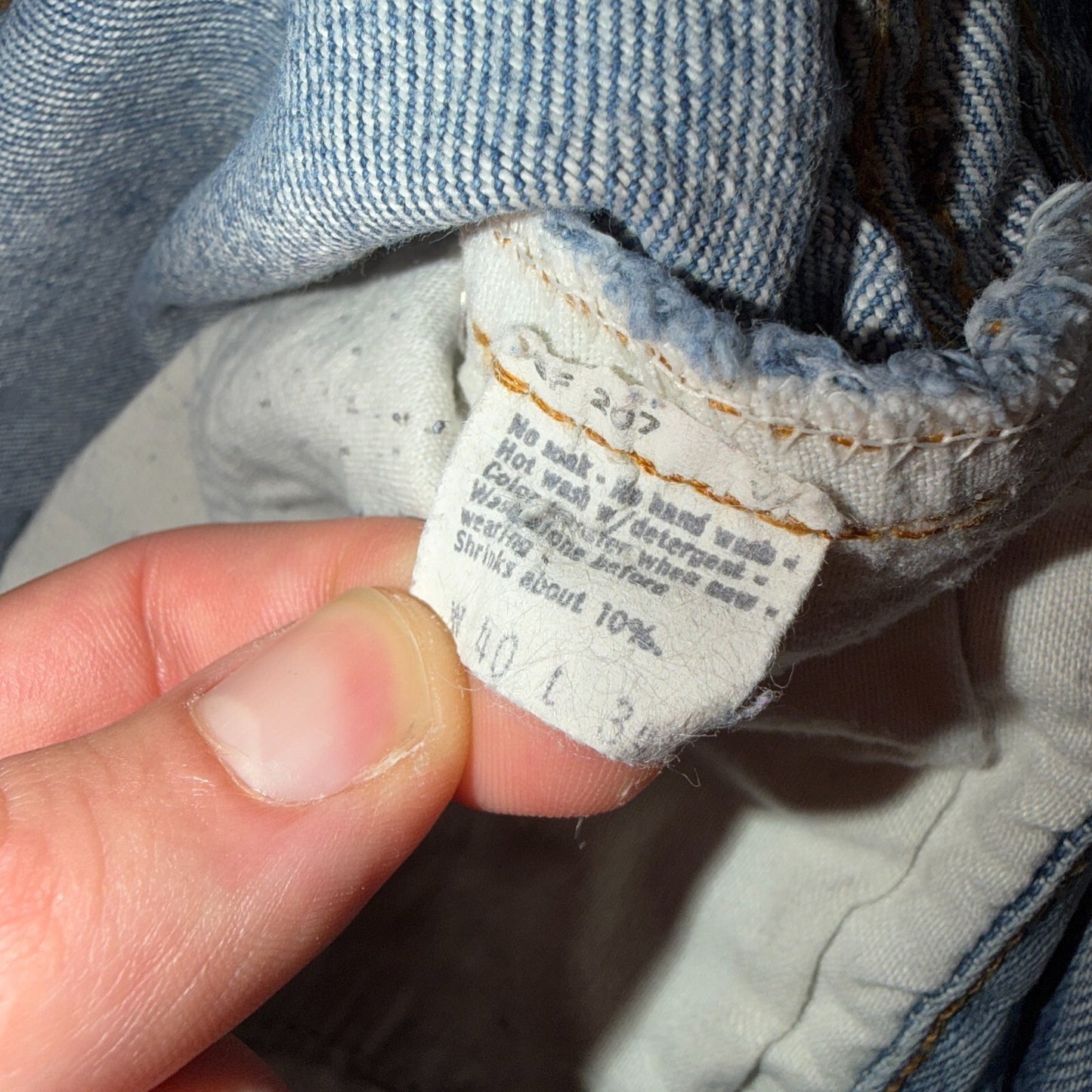 Levis 501 Vintage 80s Redline Selvedge USA XX Jeans Light Wash 40x34 Act 38x30