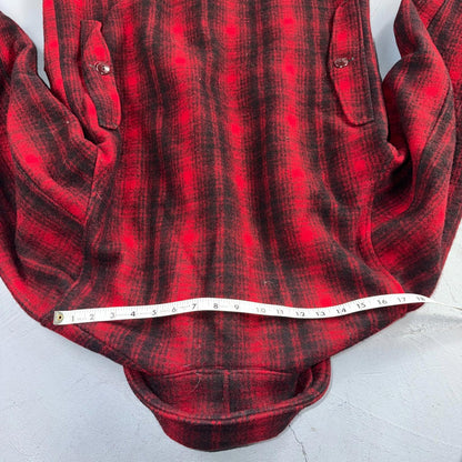 Vintage Woolrich Mackinaw Jacket 1940s Buffalo Plaid Hunting Wool Coat 40s Chore