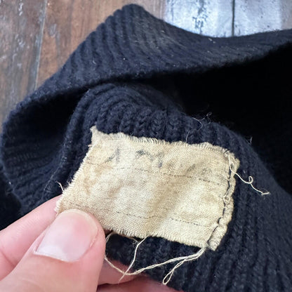 VTG USN Watch Cap Hat Rare Navy 50s 1940s Military Beanie Winter Wool WWII 40s