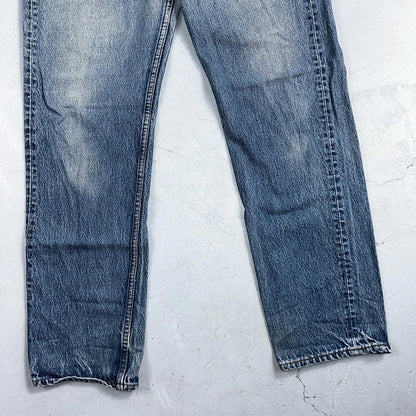 Levis 501 Vintage 90s USA XX Straight Leg Jeans Blue Light Wash 35x33 Act 32x30