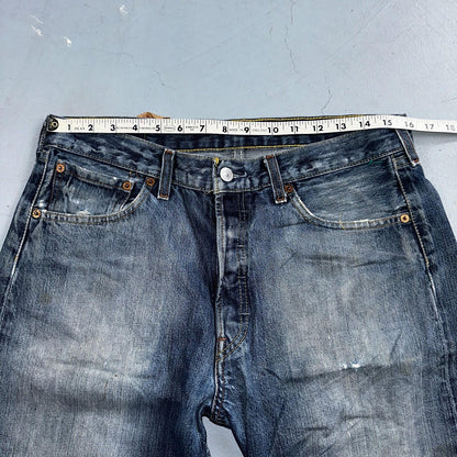 Levis 501 Vintage Y2K XX Straight Leg Jeans Blue Med Wash 33x34 Act 32x31