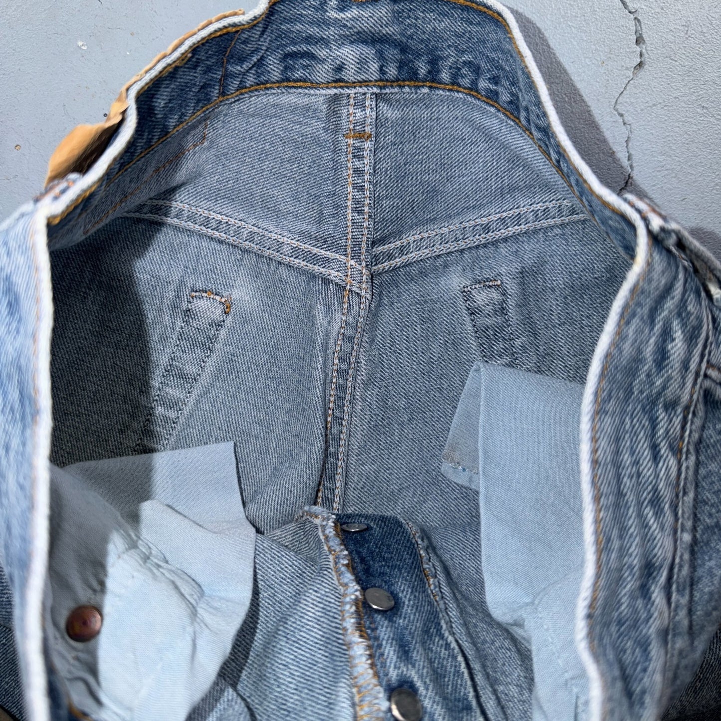 Levis 501 Vintage 90s USA XX Straight Leg Jeans Blue Light Wash 30x30 Act 27x28
