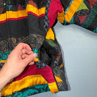 Hand Made Fashion 60s 70s Talon Vintage Ski Jacket Crazy Patterns One of a Kind