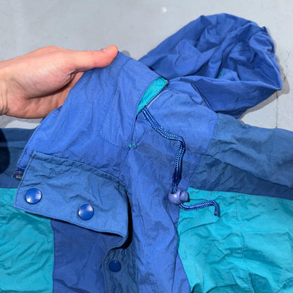 Eddie Bauer VTG 90s Outdoor Outfitter Windbreaker Jacket Blue Men's Size L