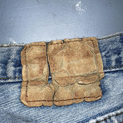 Levis 501 Vintage 90s Straight Leg Jeans 32x30 80s Light Wash Act 28x30 Thrashed