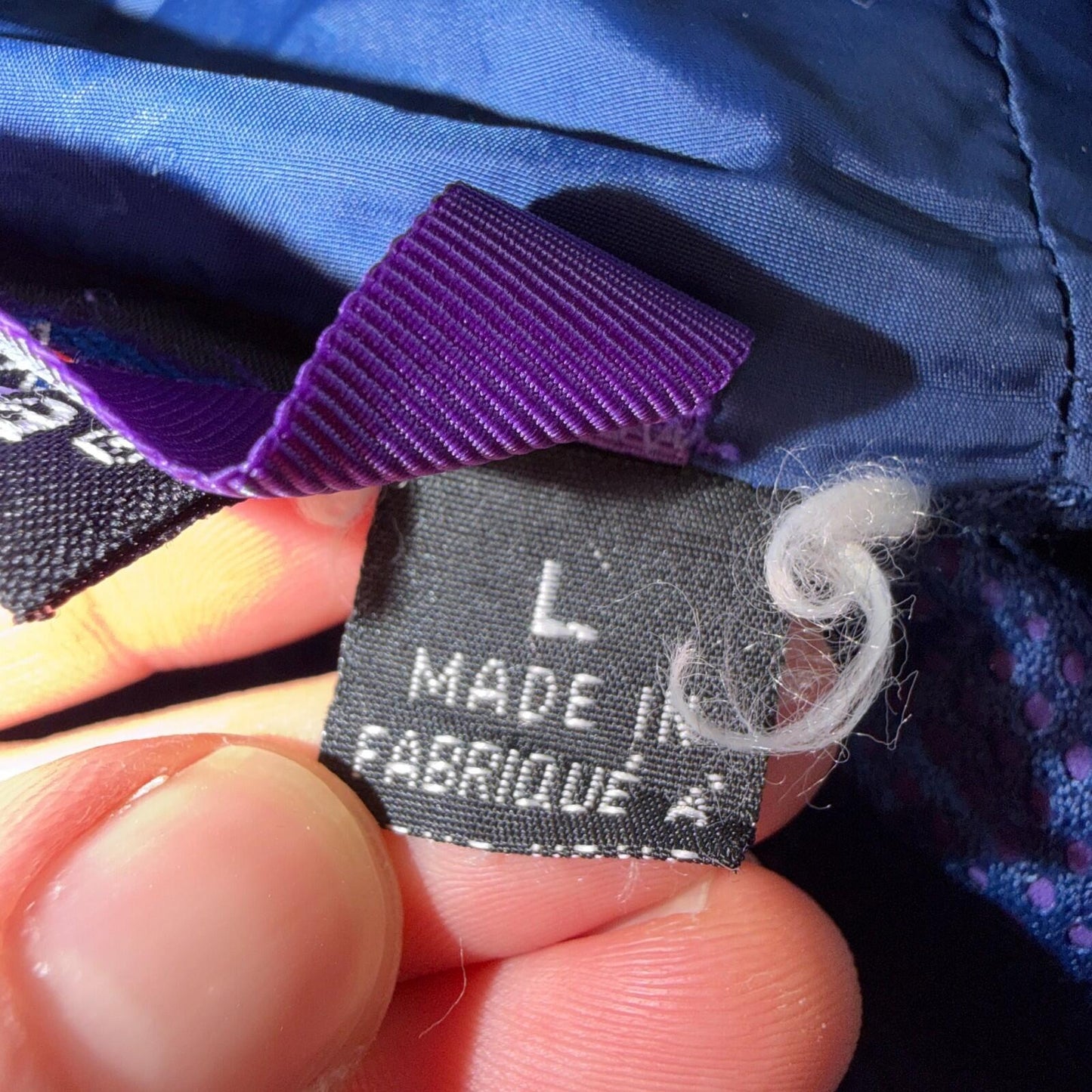 Patagonia VTG RARE 90s Hooded Zip Up Jacket Mens L Purple Rain Parka Wind