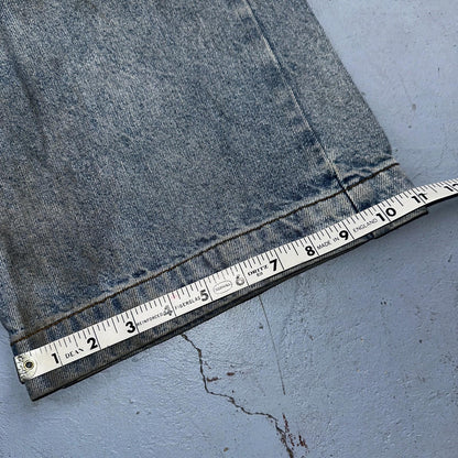 J Galt Jeans Womens Wide Leg Blue Cargo Denim Cotton Light Wash 27x30 Small