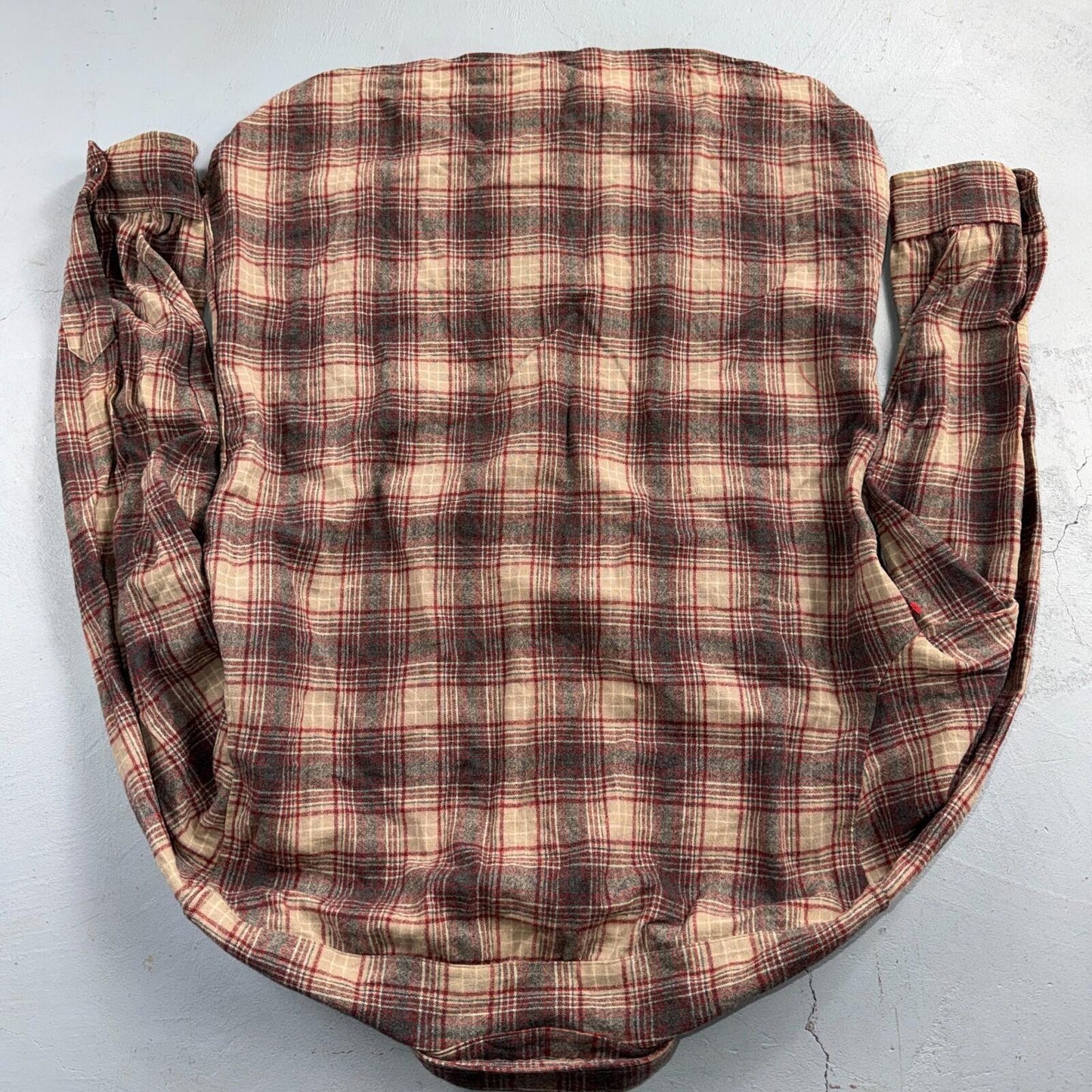 Pendleton Shirt L Red VTG Virgin Wool Preppy Fireside 60s 70s Outdoors Mens