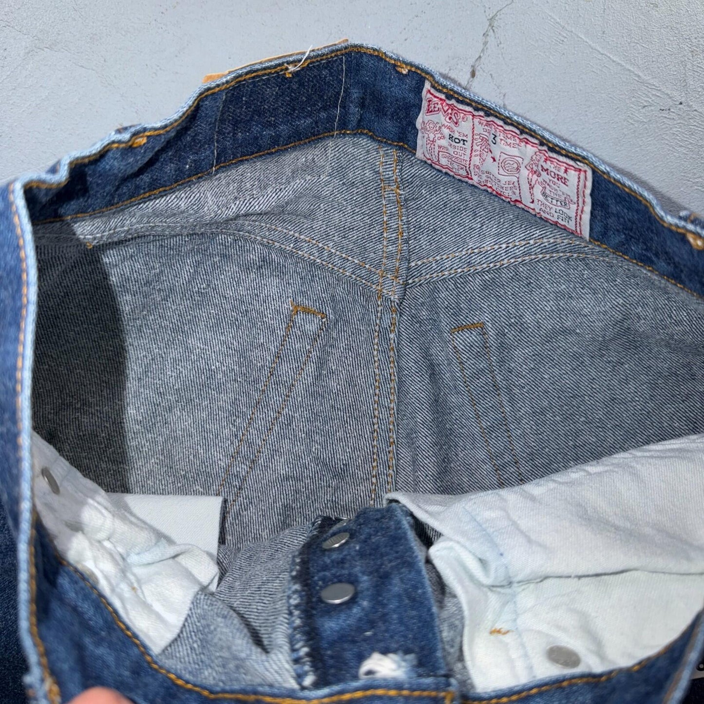 Levis 501 Vintage 80s USA XX Straight Leg Jeans High Rise Sz 13 Womens Act 27x31