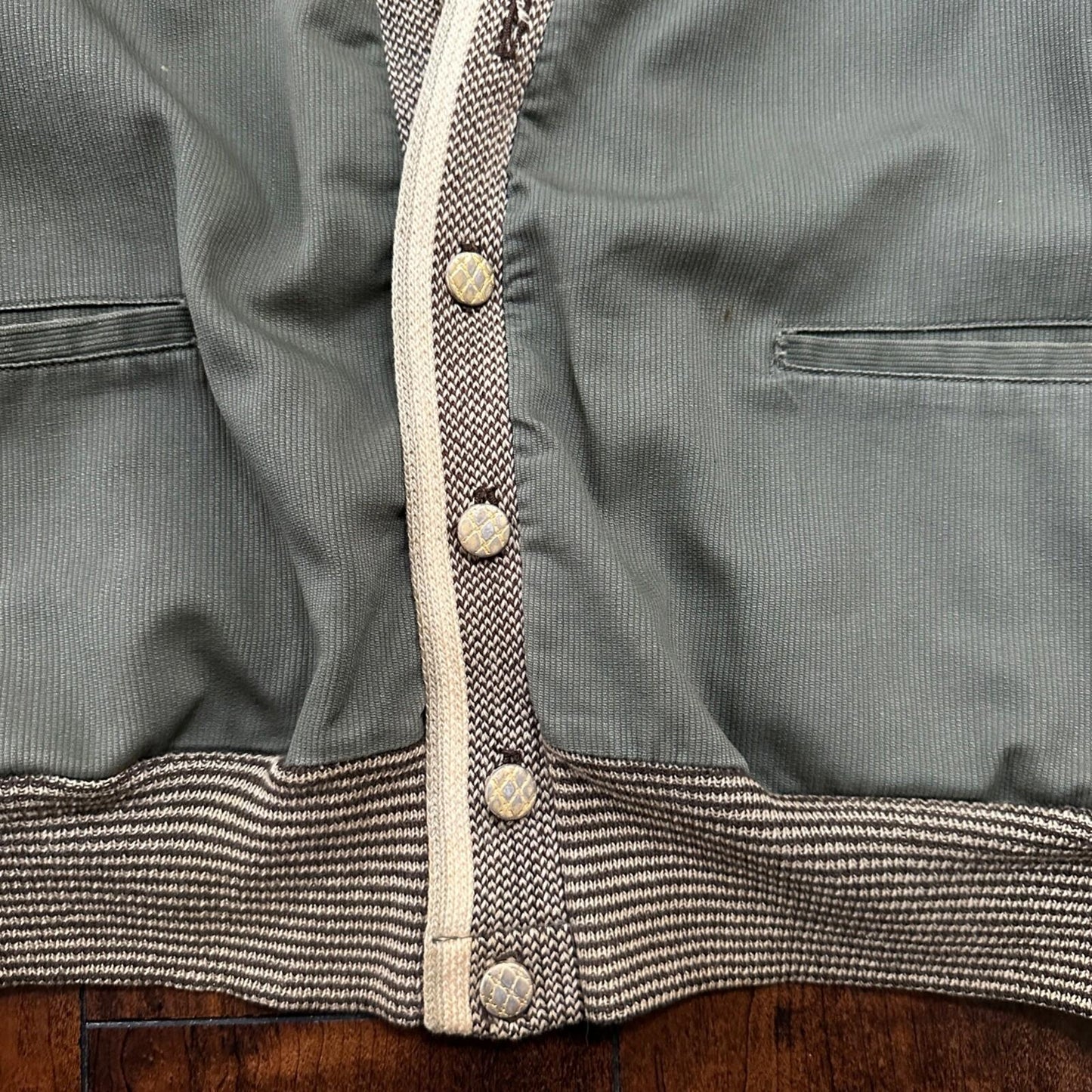 Vintage 60s Sport King Canvas M Montgomery Ward Green Rockabilly Grandpa 1960s